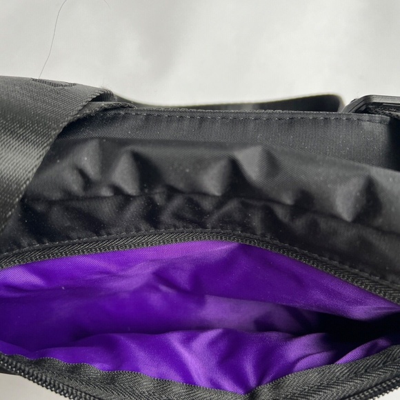 Caboodles Waist Bag Sling Fanny Pack Black Hiking Cycling Back Zippered Pocket - Picture 9 of 11